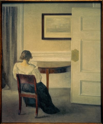 Interior, 1893 by Vilhelm Hammershoi